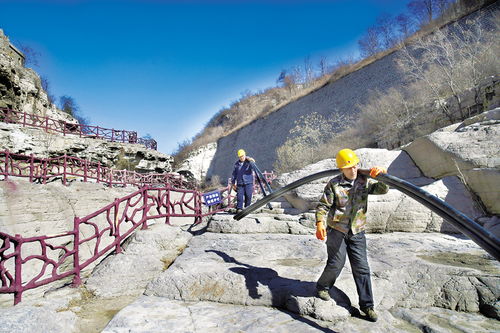 娘子关镇董寨龙潭峡谷旅游景区开发项目正在有序施工建设